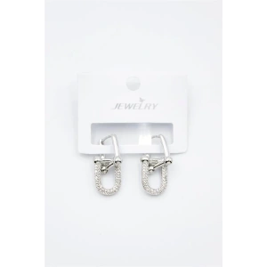 Tf Zincir Küpe - Gümüş