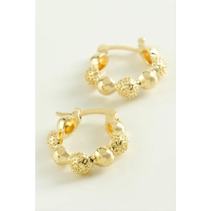 Top Kilitli Halka Küpe