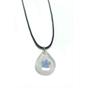 Unutma Beni Çiçeği Damla Epoksi Kolye