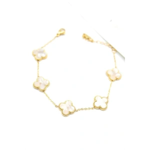 VC Yonca Bileklik - Beyaz