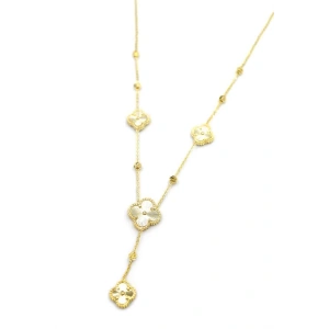 VC Yonca Y Kolye - Altın