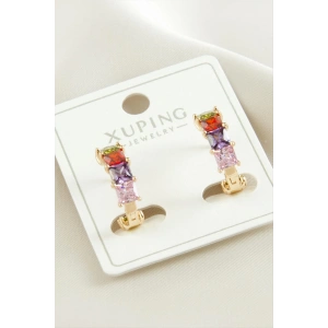 Xuping Zirkon Taşlı Lüks Çelik Küpe