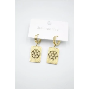 Yaşam Çiçeği  Küpe - Altın