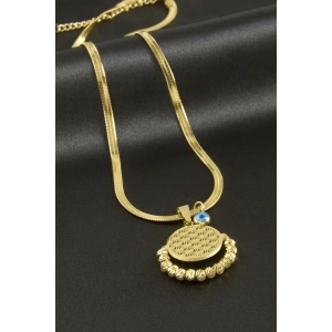 Yaşayan İtalyan Zincirli Lüks Çelik Kolye