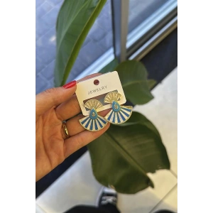 Yelpaze Küpe - Altın