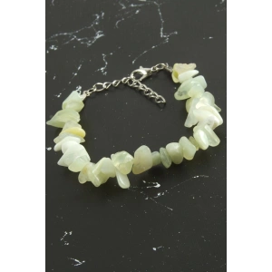 Yeşim Kırık Doğaltaşlı Bileklik