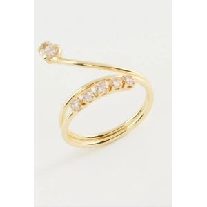 Yılan Zirkon Taşlı Yüzük