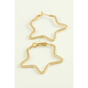 Yıldız Halka Küpe 4 cm