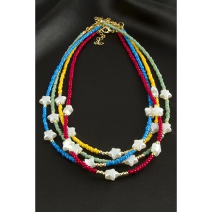 Yıldız İnci Kum Boncuk Kolye