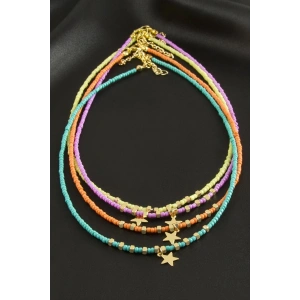 Yıldız Kum Boncuk Kolye