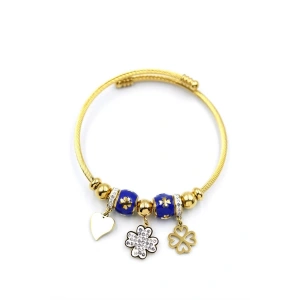 Yonca Charm Bilezik - Altın