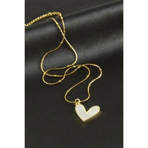 Yonca Sedef Lüks Çelik Kolye