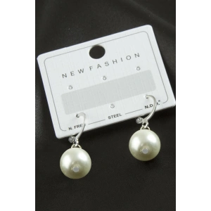 Yuvarlak İnci Küpe