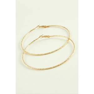 Zikzak Burgulu Metal Halka Küpe 8-9-10 cm