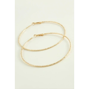 Zikzak Burgulu Metal Halka Küpe 8-9-10 cm