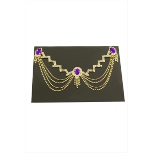 Zikzak Şerit Taşlı Alınlık