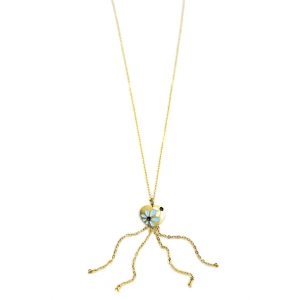 Zincirli Kalp Kolye - Altın