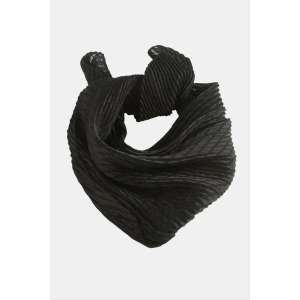 Zr Siyah Renkli Pliseli Fular 50 cm