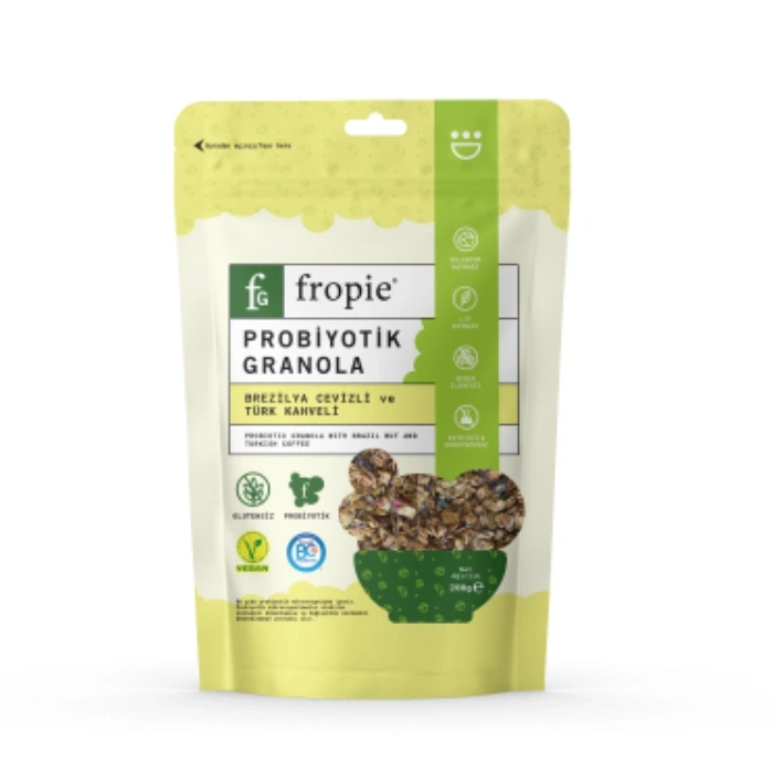Fropie Brezilya Cevizli ve Türk Kahveli Probiyotik Granola 200gr