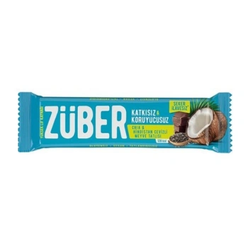 Züber Chia Hindistan Cevizli Meyve Bar 40 gr