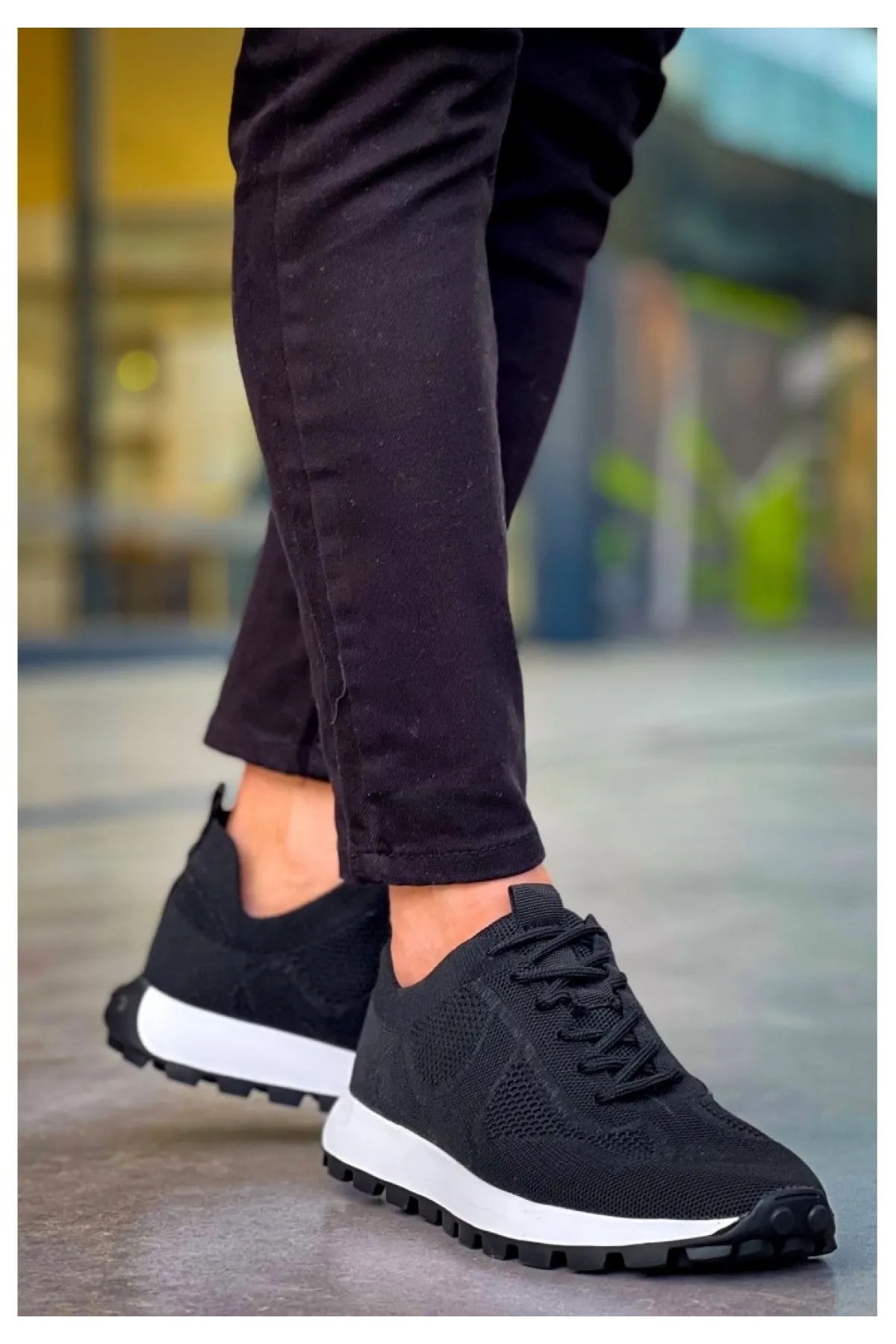 Ch2409 - Triko Erkek Ayakkabı Sıyah