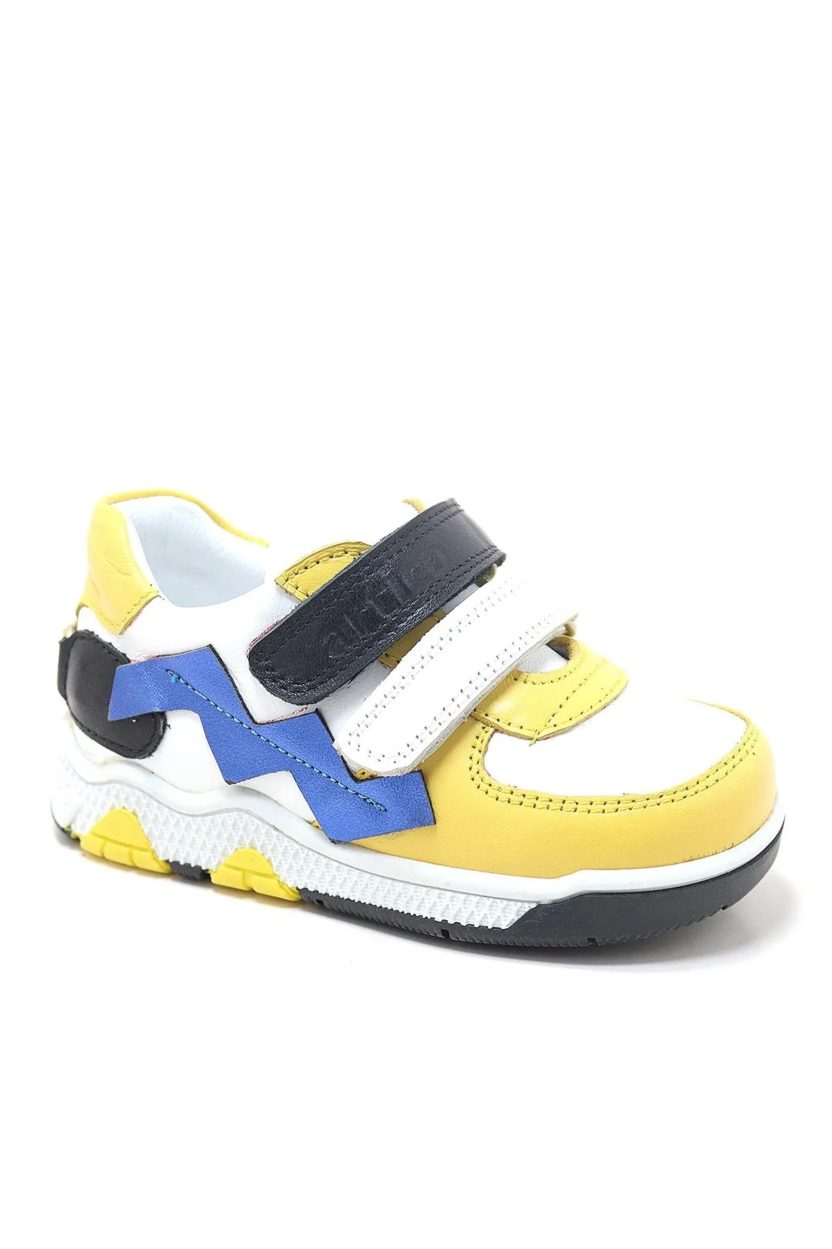 Artico Fonsis Hakiki Deri Sarı Cırtlı Bebek Spor Ayakkabı
