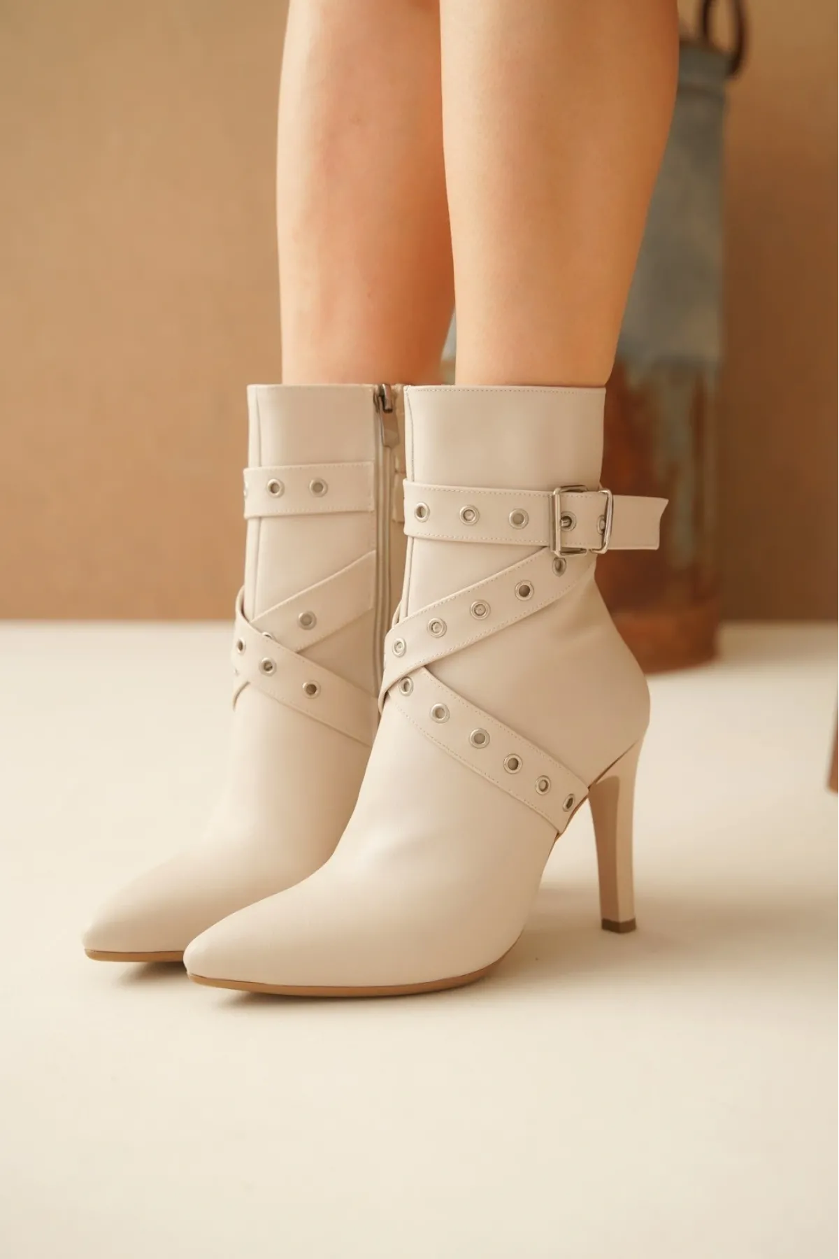 Atye Bej Rugan Topuklu Bot