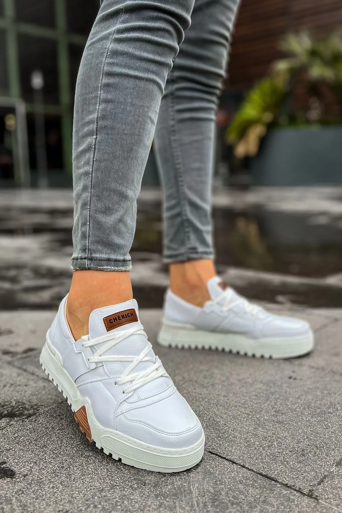 Ch067 - Gbt Warrem Erkek Ayakkabı Beyaz / Beyaz