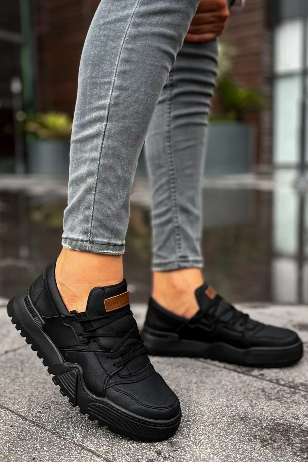 Ch067 - Gst Warrem Erkek Ayakkabı Sıyah/sıyah