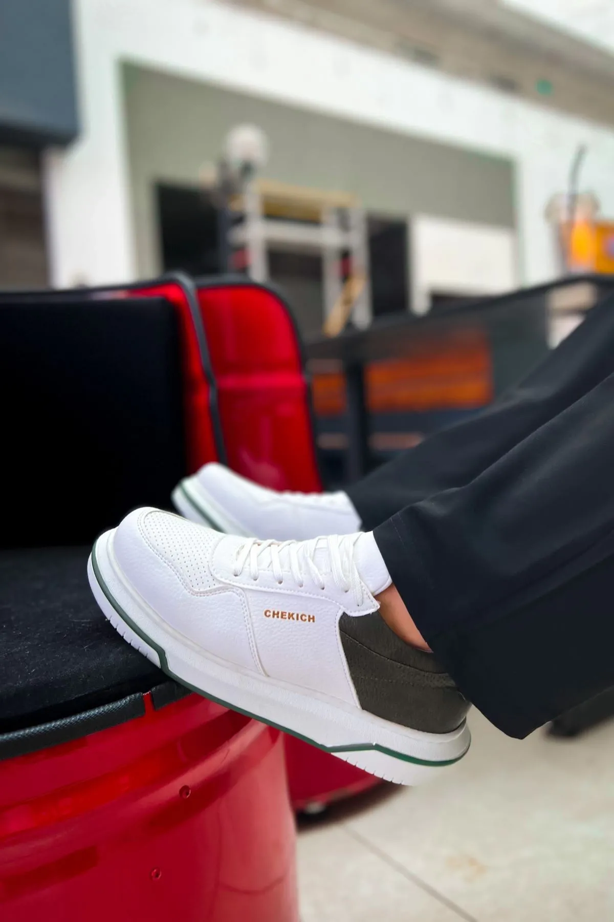 Ch075 - Cbt Signature Erkek Ayakkabı Beyaz / Hakı