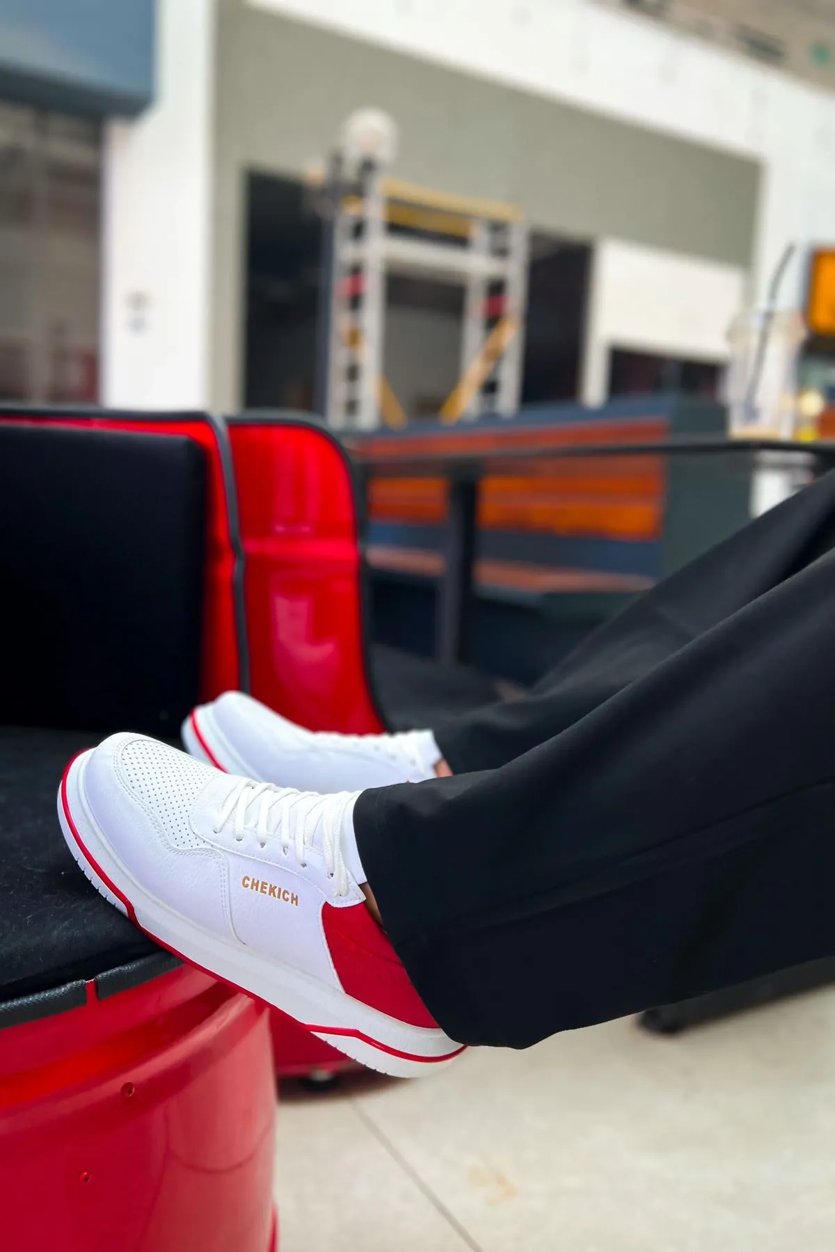 Ch075 - Cbt Signature Erkek Ayakkabı Beyaz/kırmızı