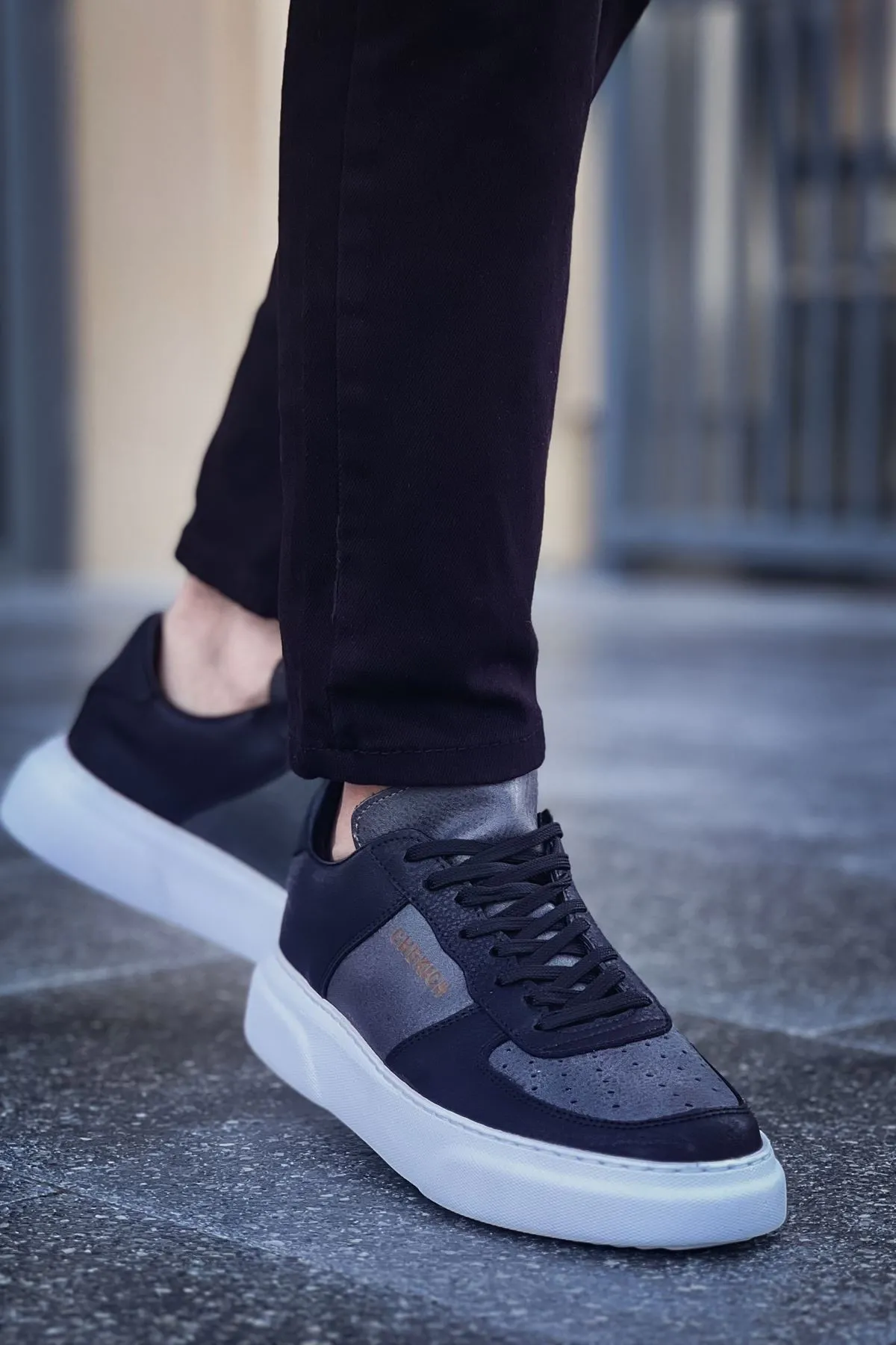 Ch087 - Cbt Kenton Erkek Ayakkabı Sıyah / Antrasıt