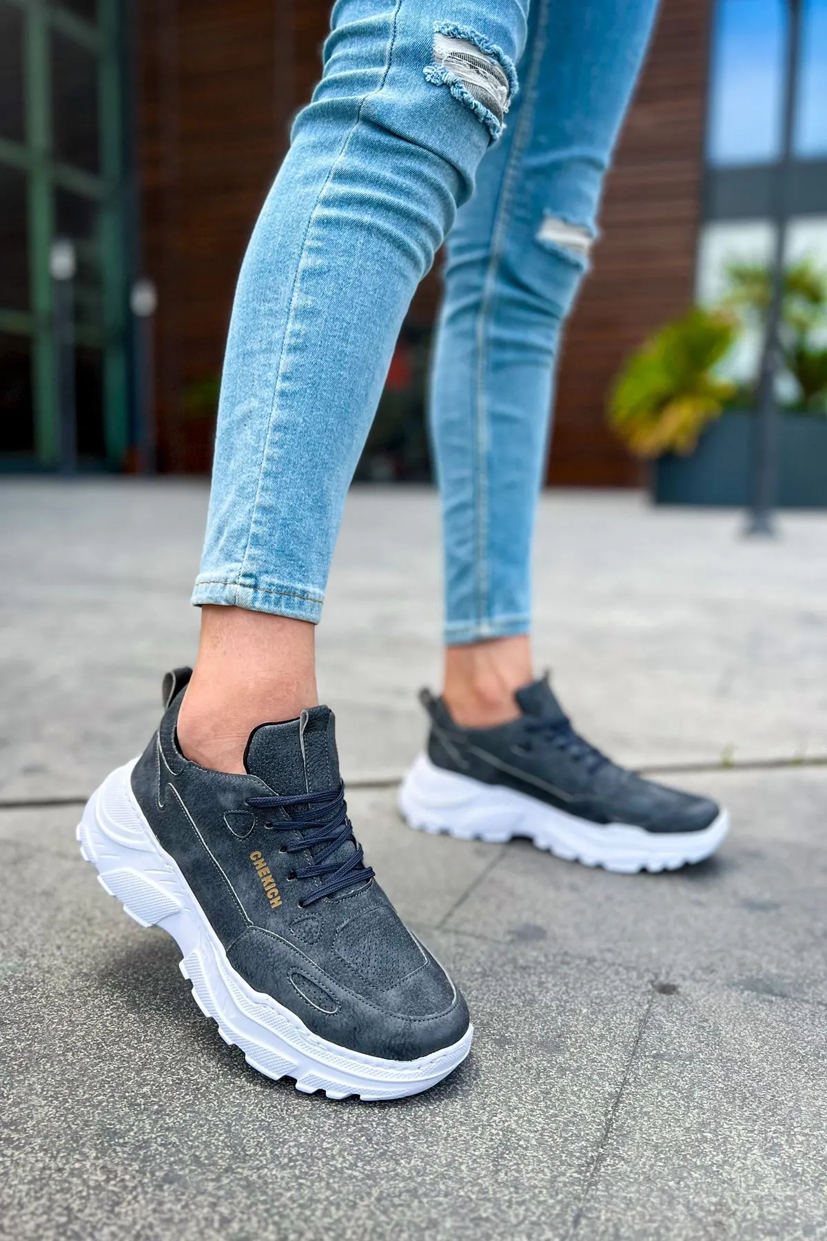 Ch089 - Cbt Low Top Lace Up Erkek Ayakkabı Antrasıt