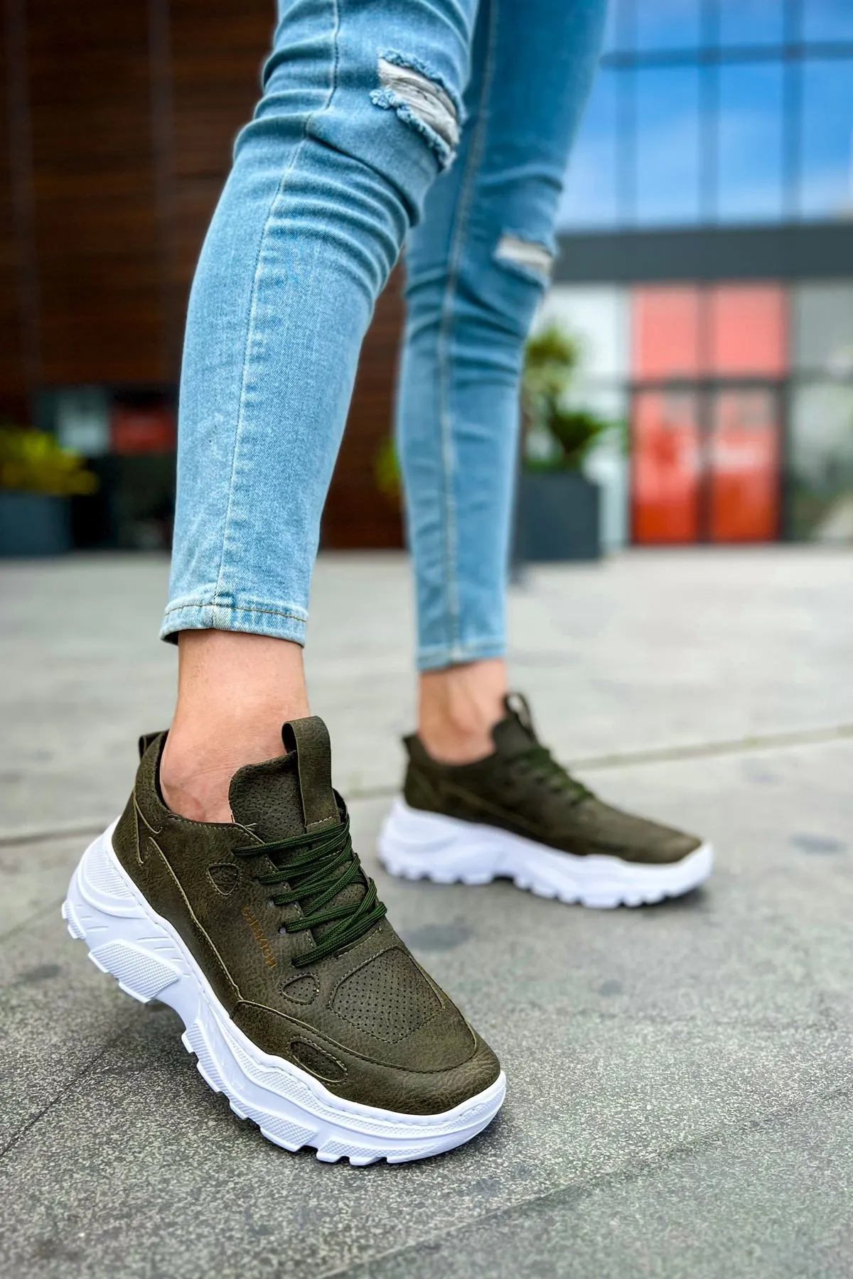 Ch089 - Cbt Low Top Lace Up Erkek Ayakkabı Hakı