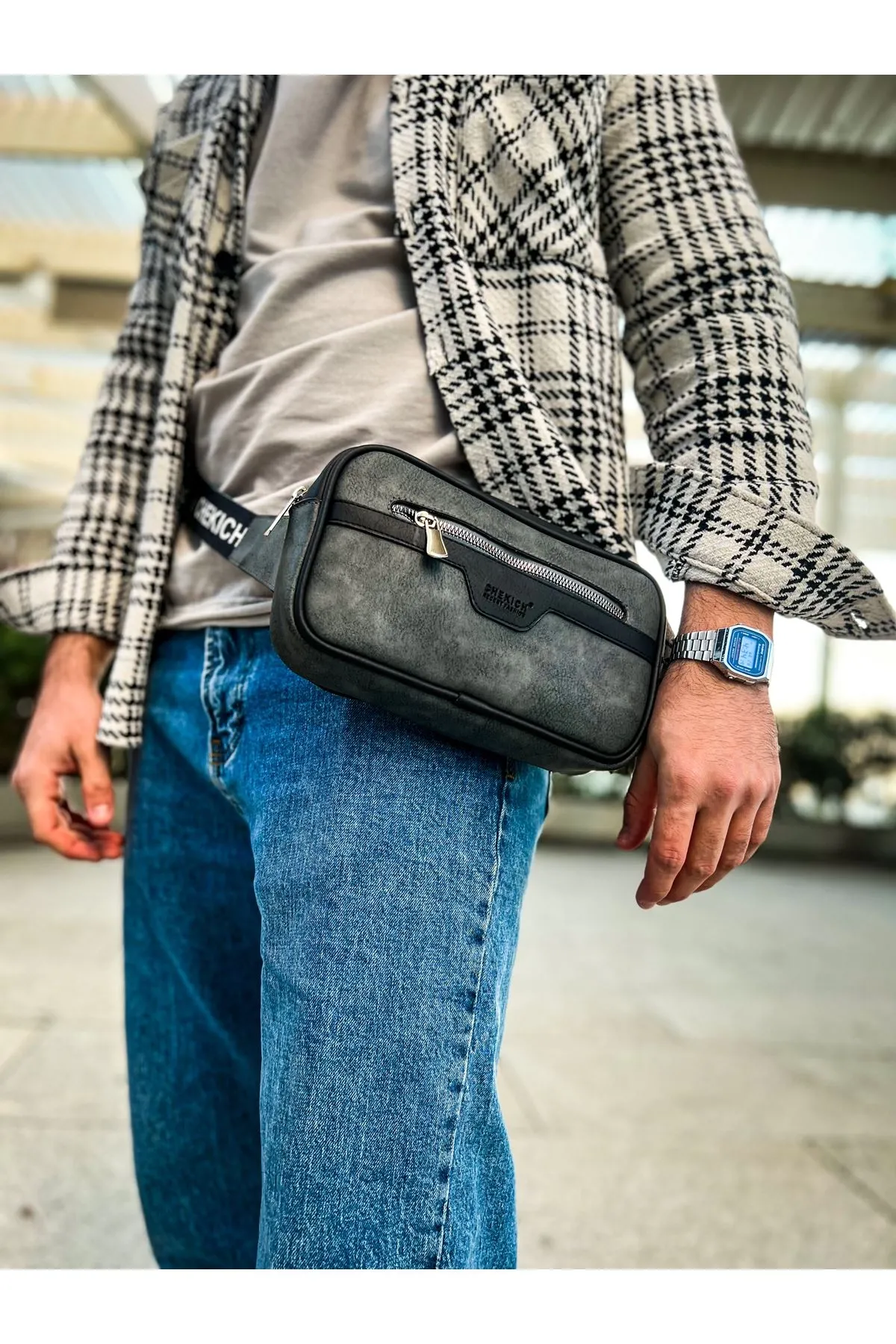 Ch101 - Poani Tablet Erkek Çanta Sıyah / Antrasıt