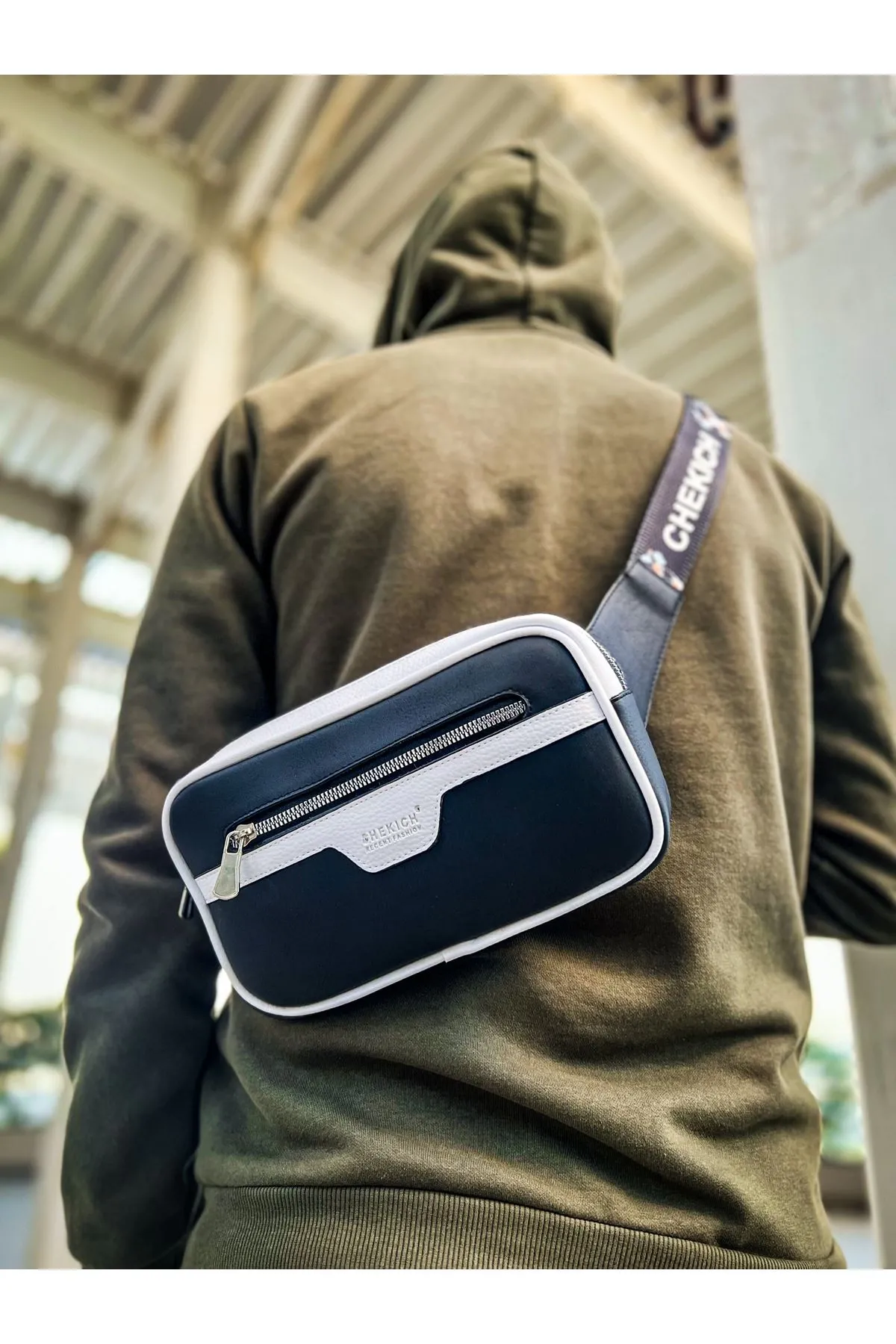 Ch101 - Poani Tablet Erkek Çanta Sıyah/beyaz