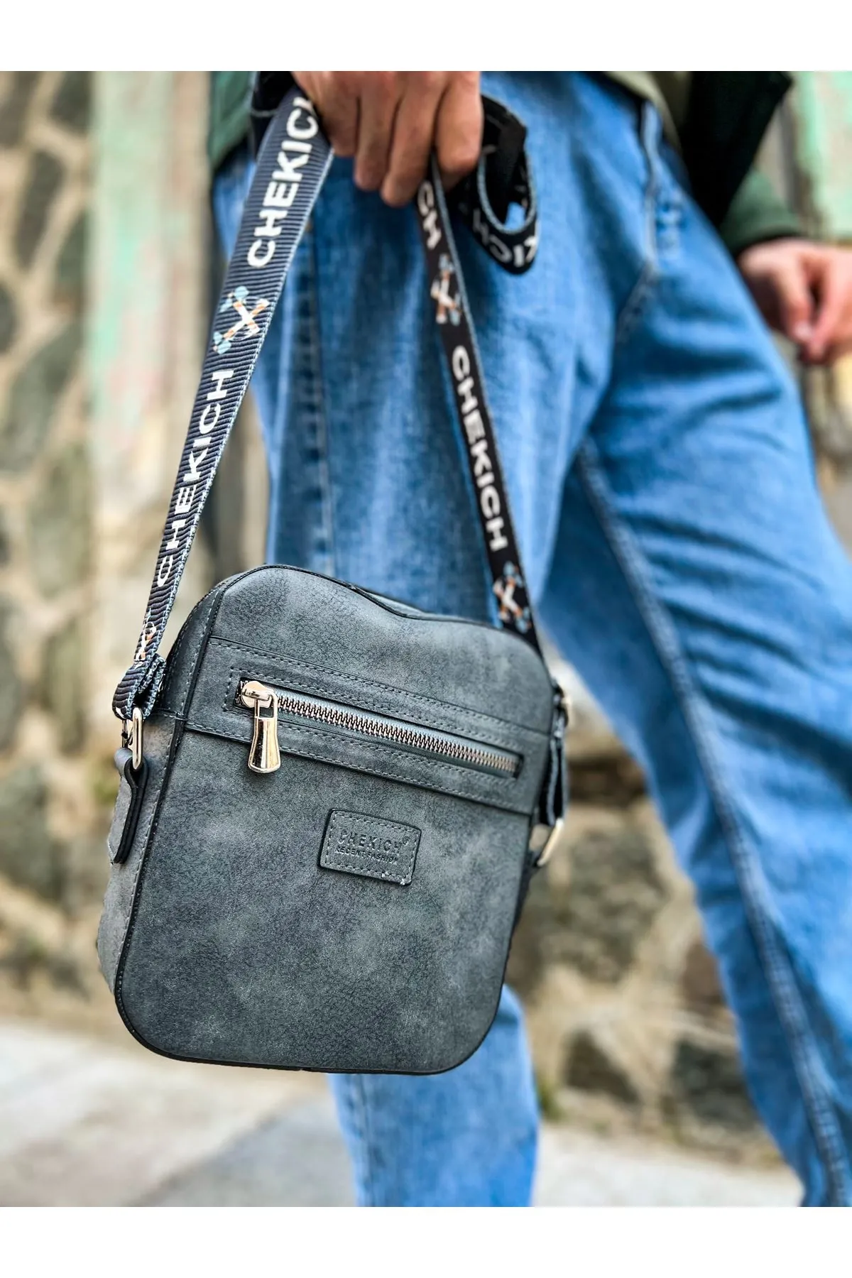 Ch102 - Stealht Kare Erkek Çanta Antrasıt