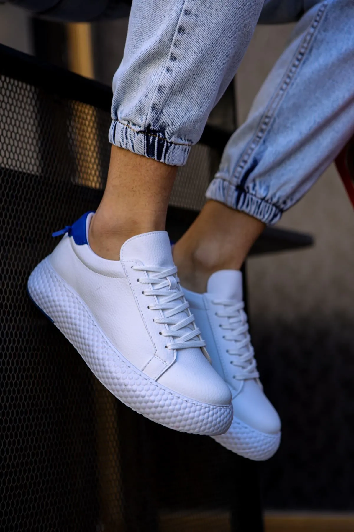 Ch107 - Cbt Felibord Erkek Ayakkabı Beyaz / Sax Mavı