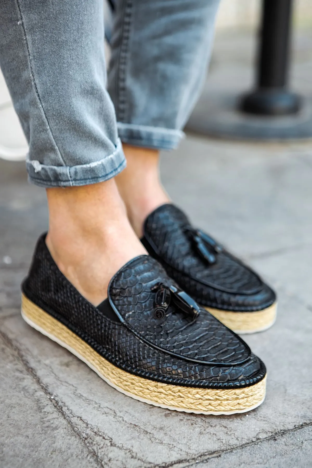 Ch119 - Cbt Tassels Erkek Ayakkabı Sıyah