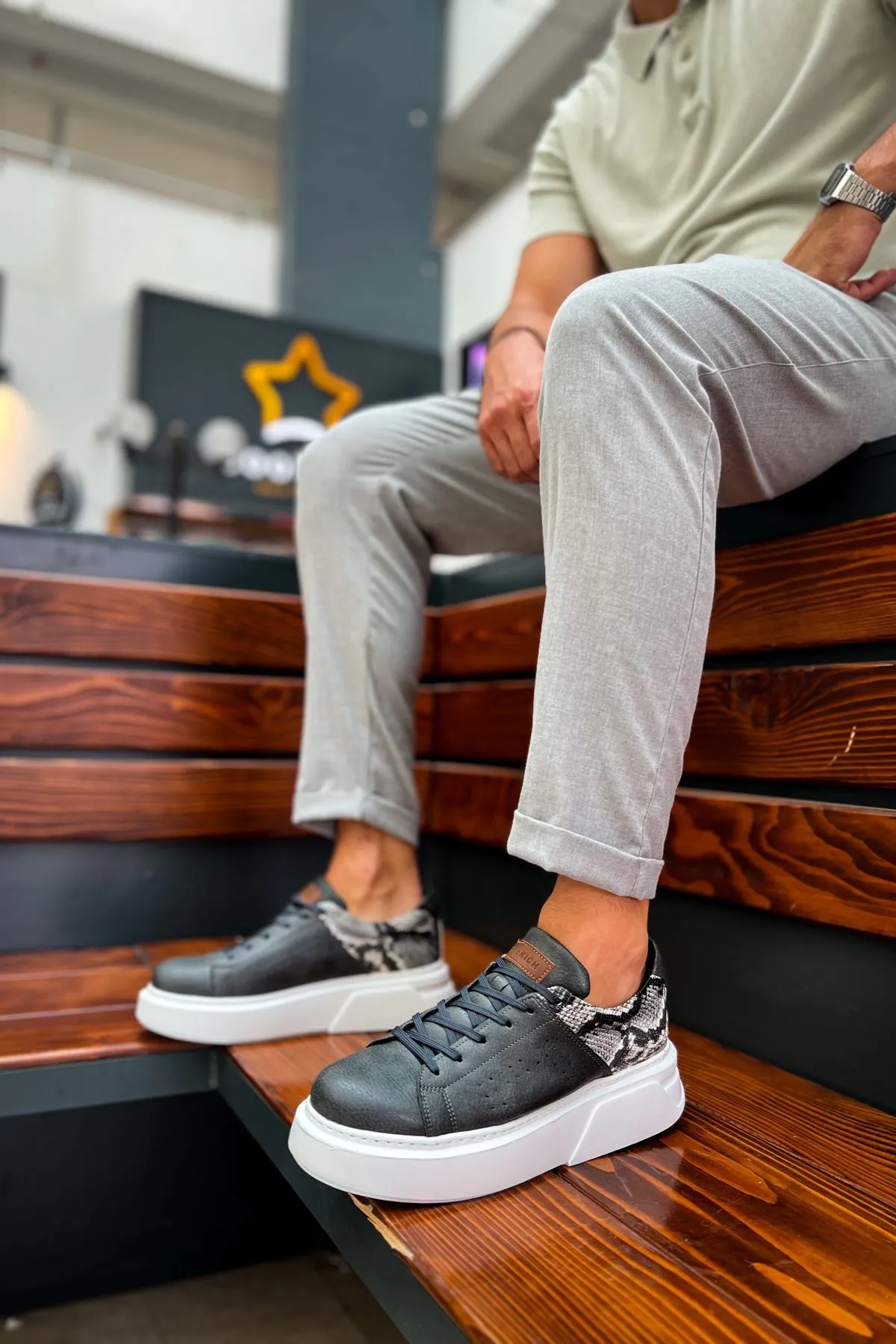 Ch145 - Cbt Sauerbergg Erkek Ayakkabı Antrasıt