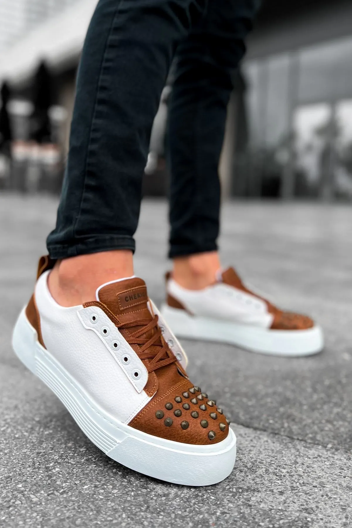 Ch169 - Cbt Thorn Erkek Ayakkabı Taba/beyaz