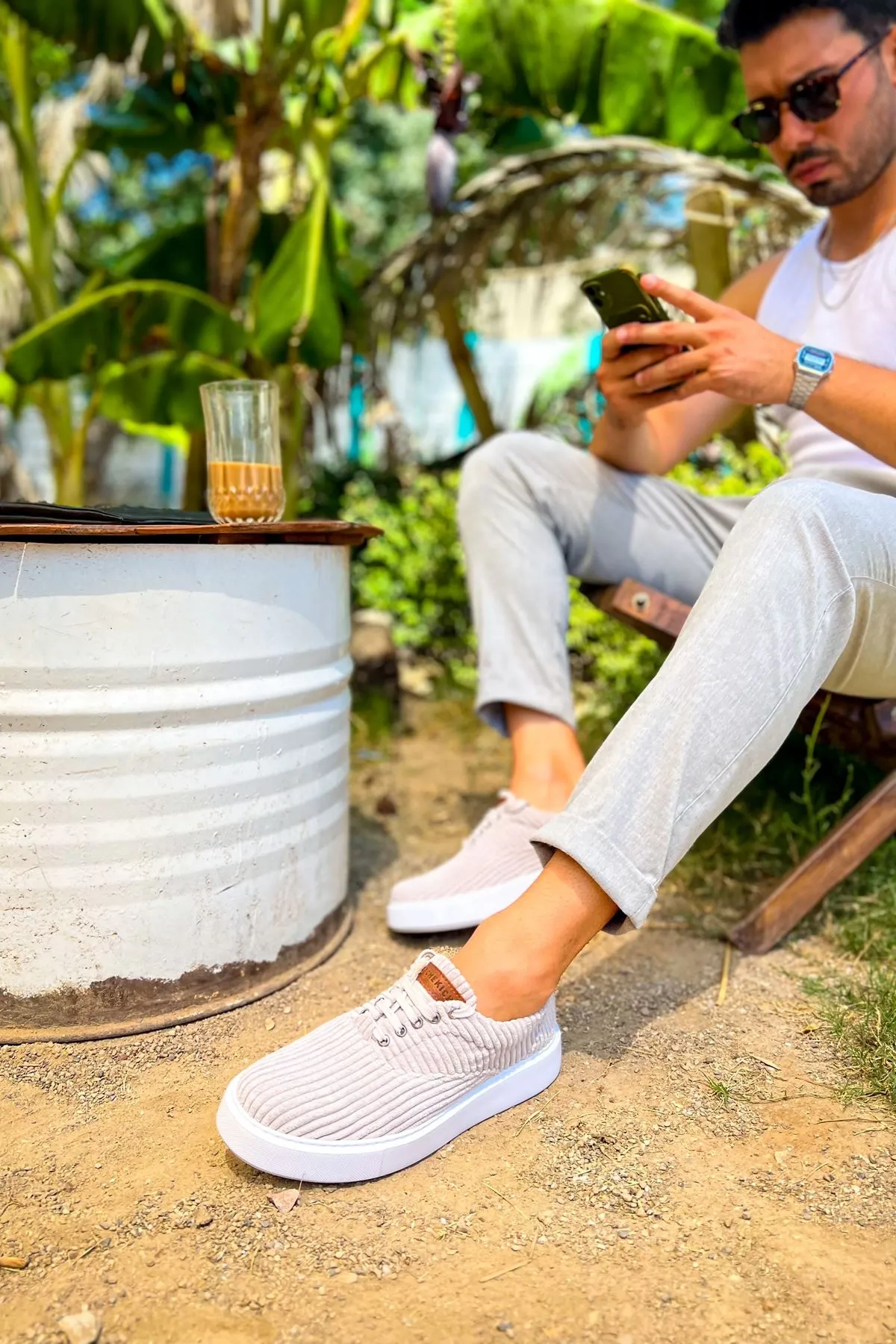 Ch173 - Kbt Velluto Erkek Ayakkabı Grı