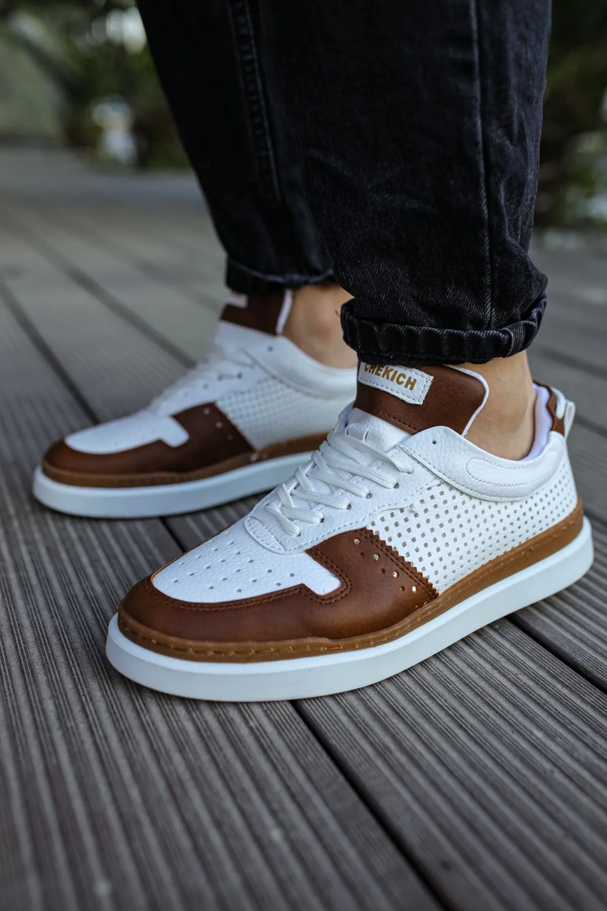 Ch201 - Cbt Hercules Erkek Ayakkabı Taba/beyaz