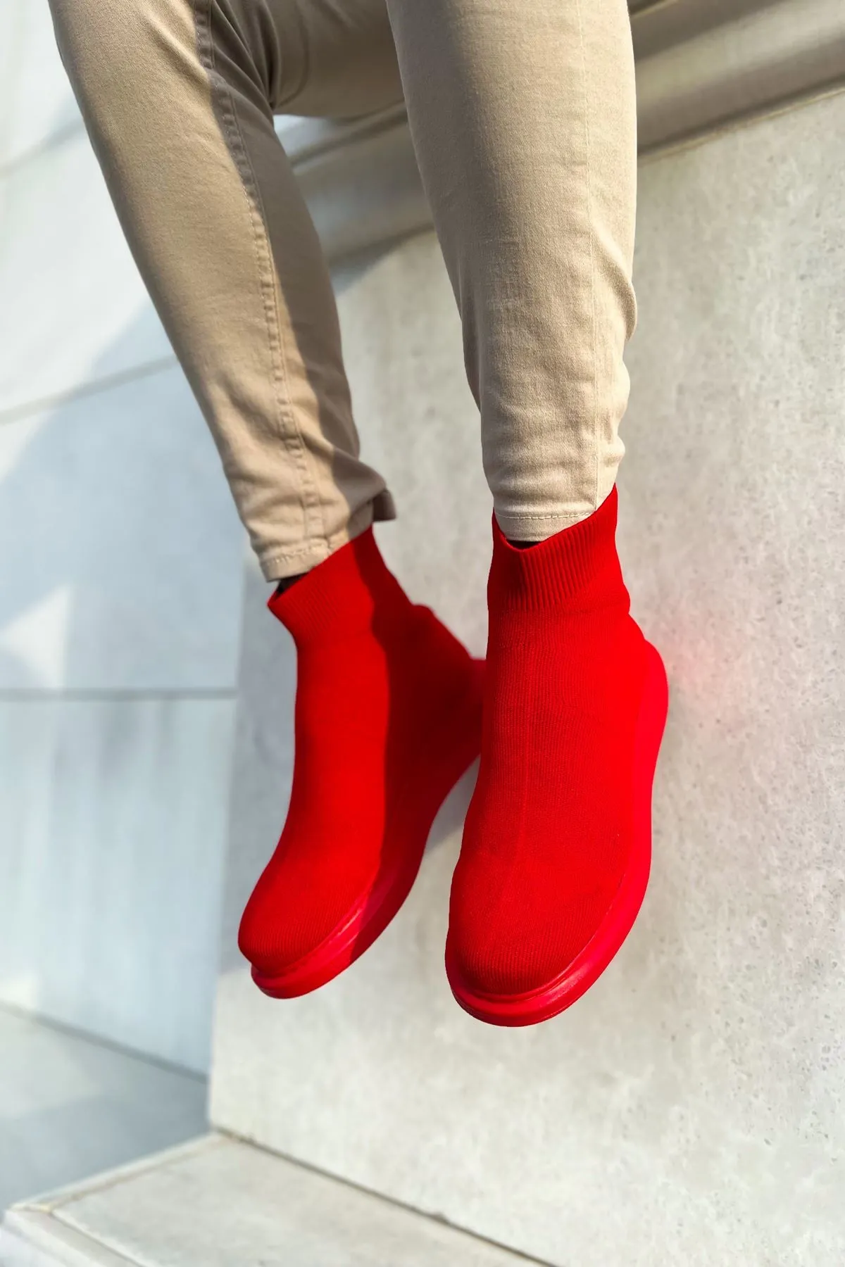 Ch207 - Trt Maglieria-t Erkek Ayakkabı Kırmızı