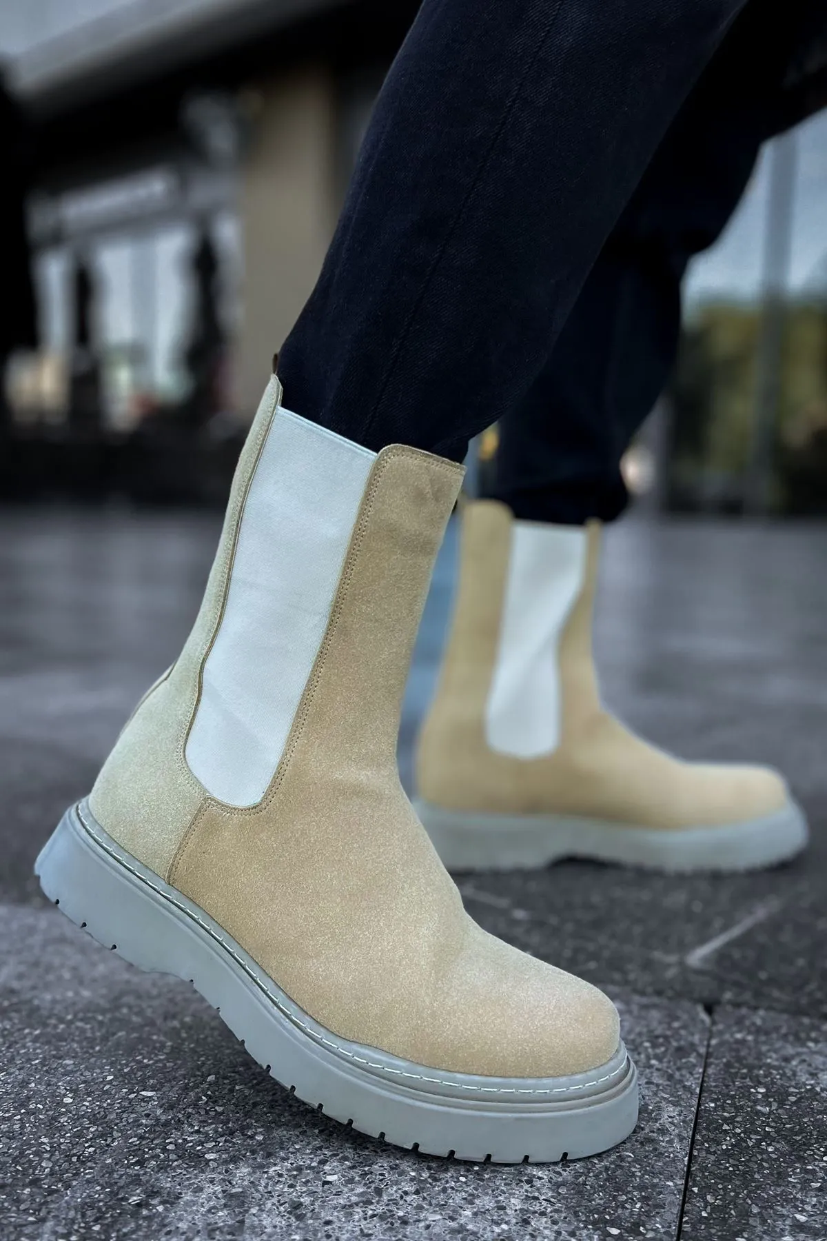 Ch223 - Srt Alaska Süet Erkek Bot Kum