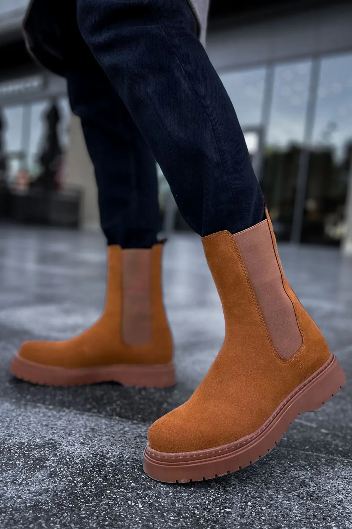 Ch223 - Srt Alaska Süet Erkek Bot Taba