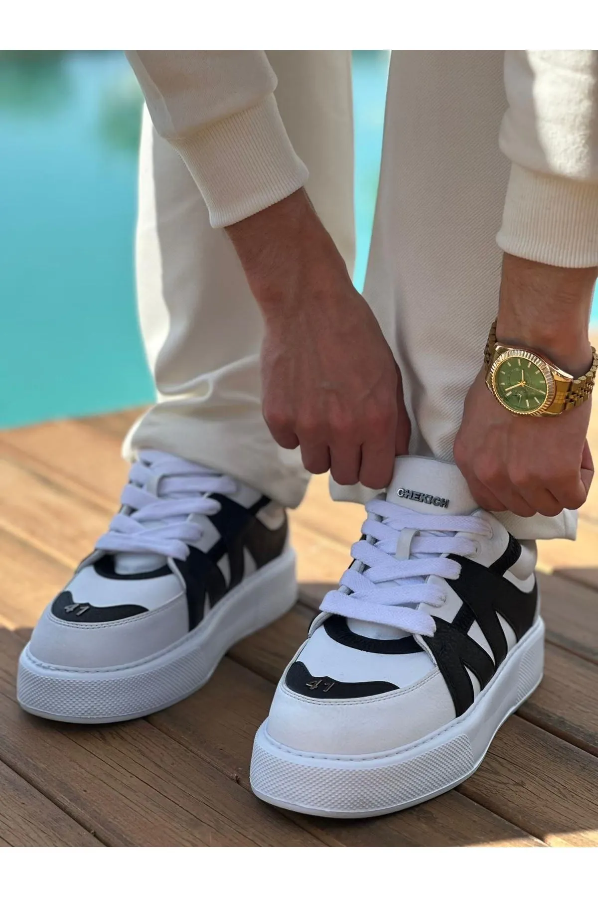 Ch2407 - Cbt Star-x Erkek Spor Ayakkabı Beyaz/sıyah