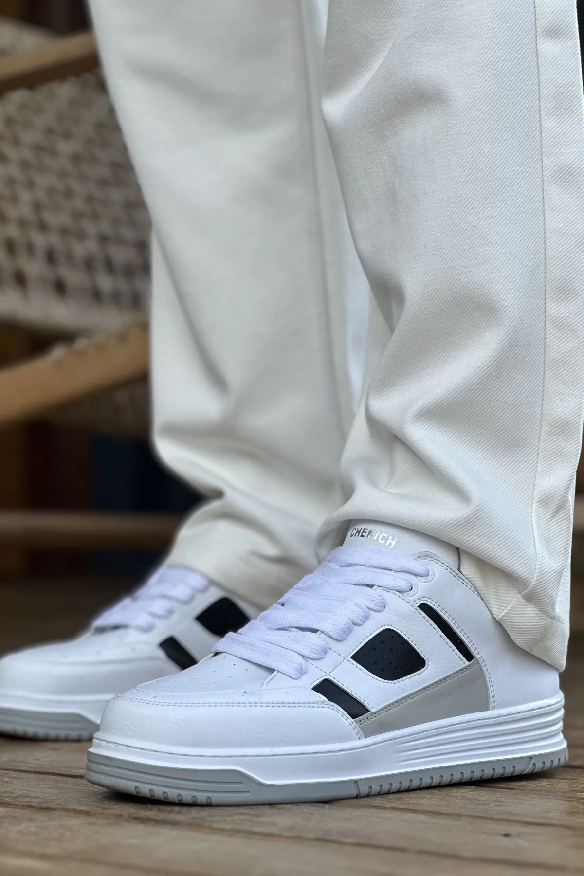 Ch2410 - Cbt Avax  Erkek Spor Ayakkabı Beyaz/sıyah