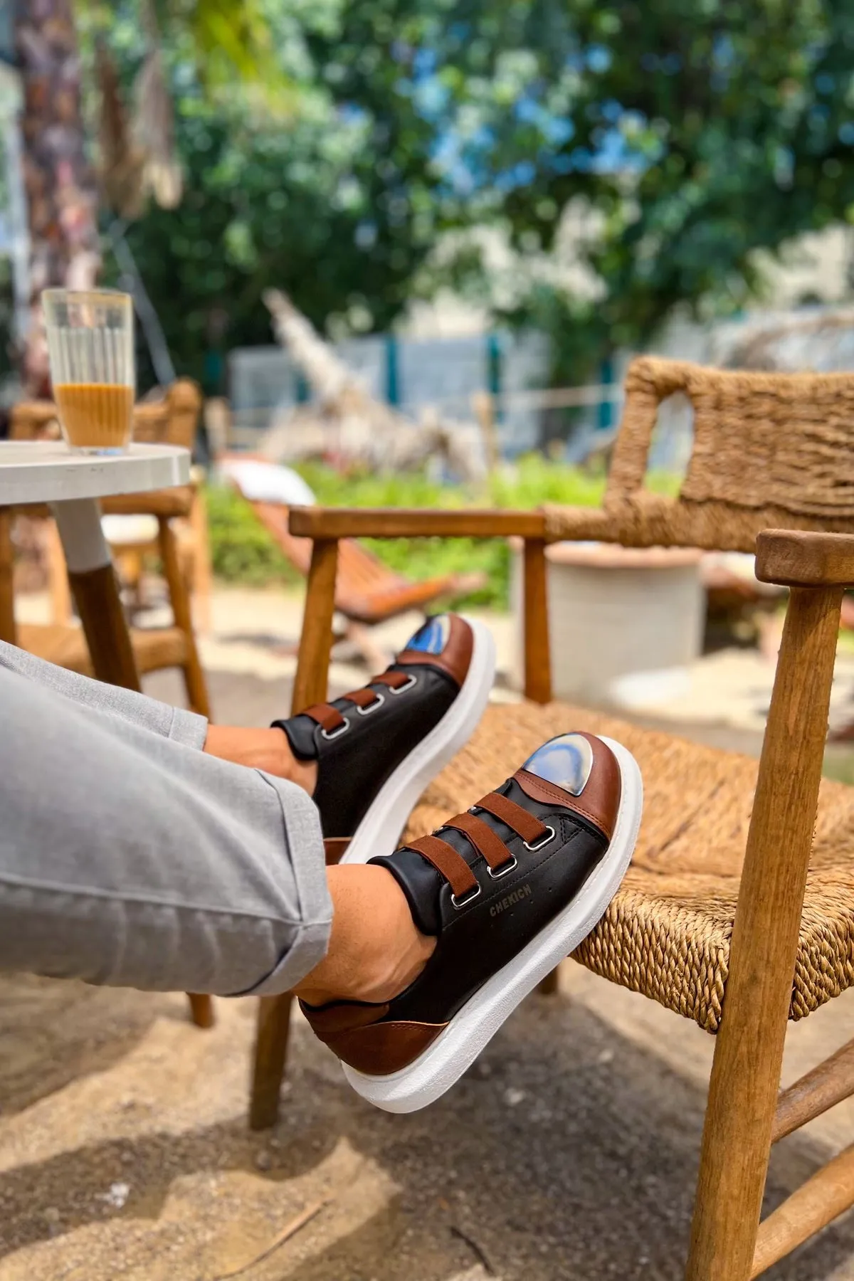 Ch251 - Gbt Mirror Furry Erkek Ayakkabı Sıyah/taba