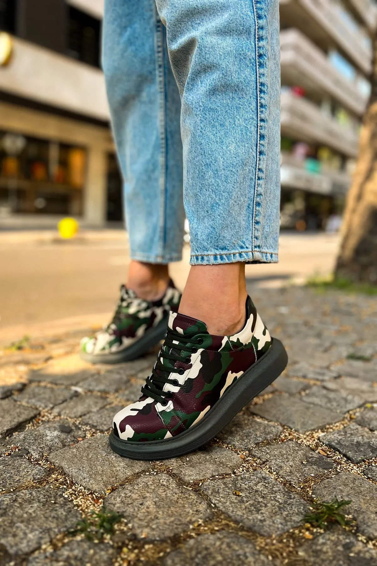 Ch252 - Rrt Printed Erkek Ayakkabı 306 Yesıl Kamuflaj